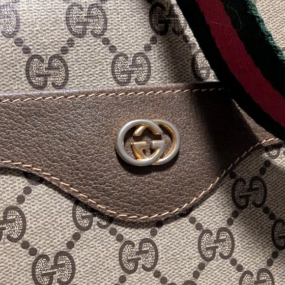 Gucci Supreme Tote Bag with Sherry Canvas Straps and COA - Picture 3 of 16